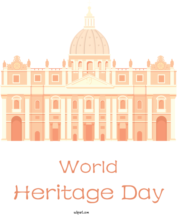 Free Holidays Façade Line Meter For World Heritage Day Clipart Transparent Background