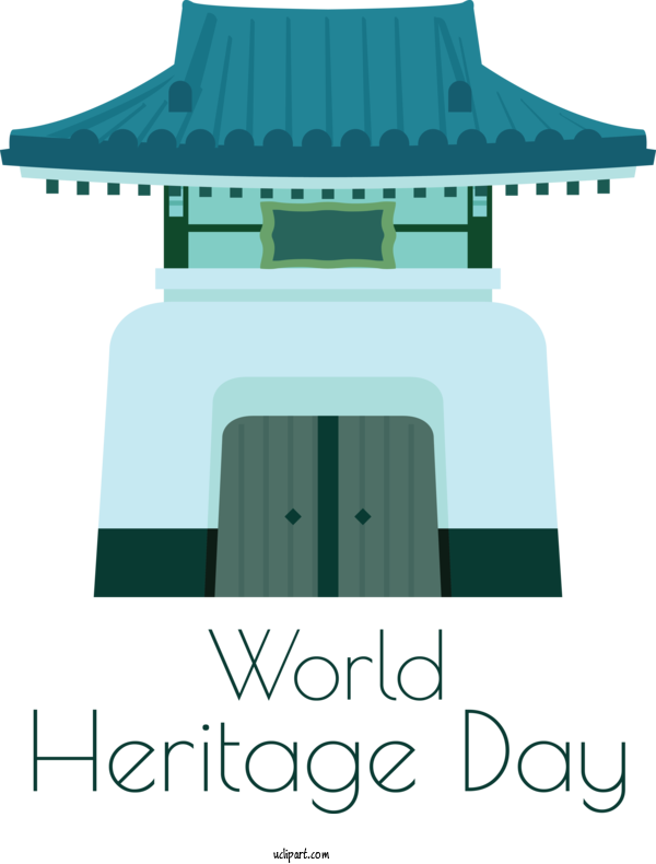 Free Holidays Logo Furniture Green For World Heritage Day Clipart Transparent Background