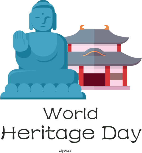 Free Holidays Logo Design Cartoon For World Heritage Day Clipart Transparent Background