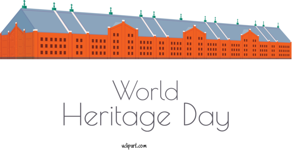 Free Holidays Design Façade Logo For World Heritage Day Clipart Transparent Background