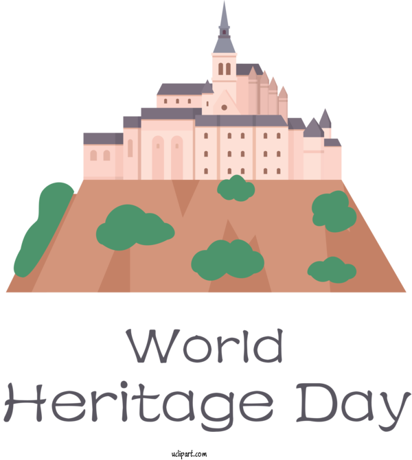 Free Holidays Logo Design Font For World Heritage Day Clipart Transparent Background