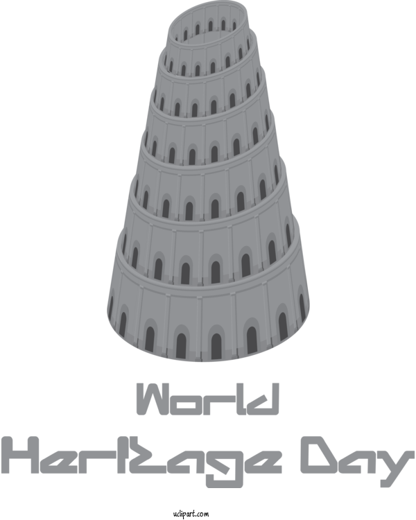 Free Holidays Design Font For World Heritage Day Clipart Transparent Background