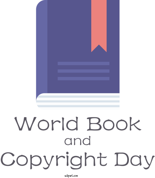 Free Holidays Logo Font Organization For World Book And Copyright Day Clipart Transparent Background