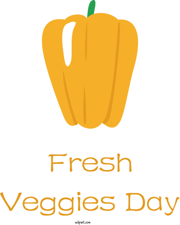 Free Holidays Logo Yellow Line For Fresh Veggies Day Clipart Transparent Background