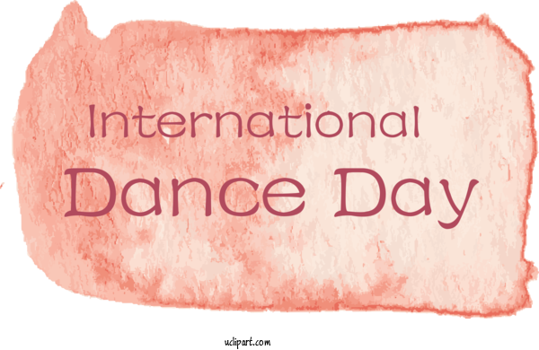 Free Holidays Meter Font Snout For International Dance Day Clipart Transparent Background