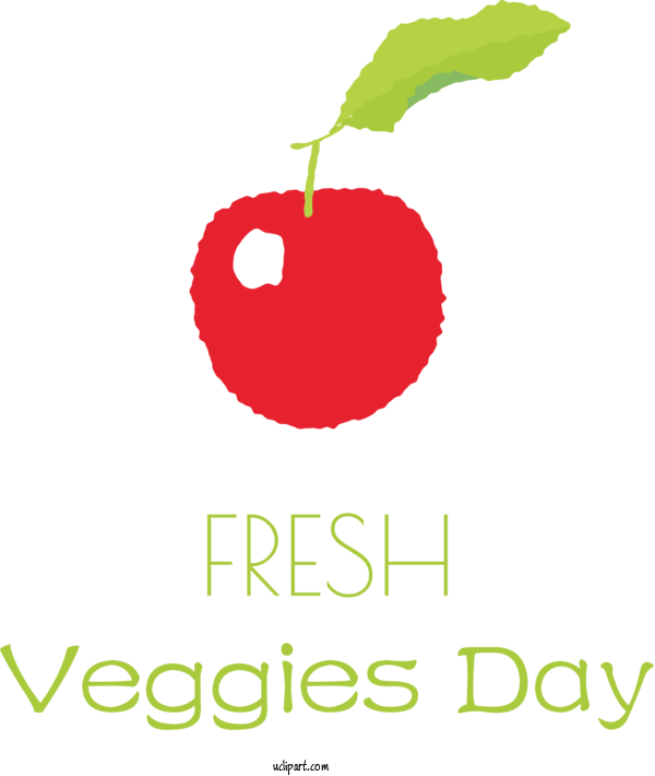 Free Holidays Logo Green Design For Fresh Veggies Day Clipart Transparent Background