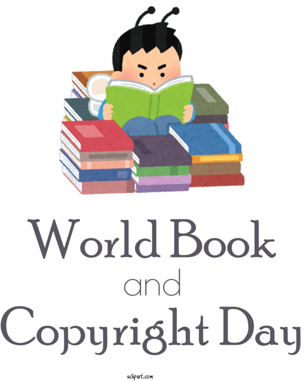 Free Holidays Bijonzu: Irasutoretazu Bukku. 2021 音楽塾ヴォイス 福岡本校 Blog For World Book And Copyright Day Clipart Transparent Background