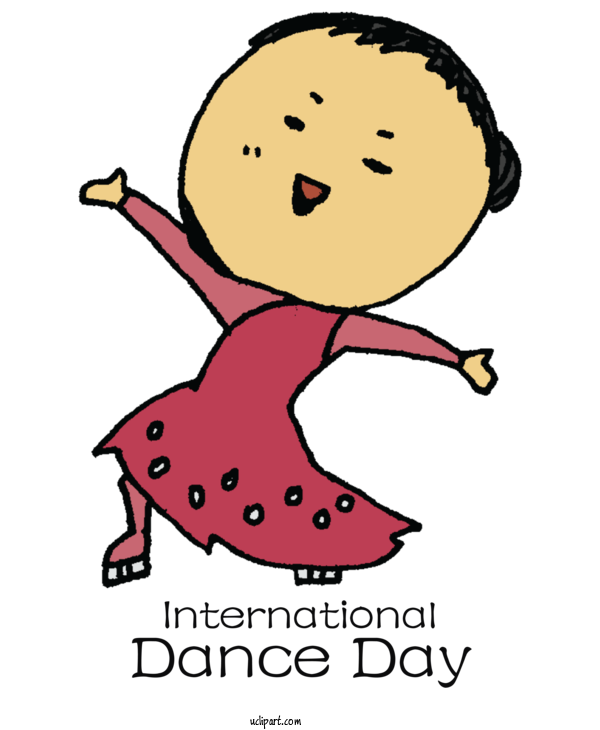 Free Holidays Cartoon Happiness Meter For International Dance Day Clipart Transparent Background