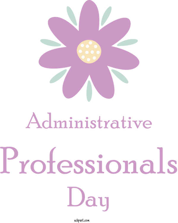 Free Holidays Floral Design Logo Petal For Admin Day Clipart Transparent Background