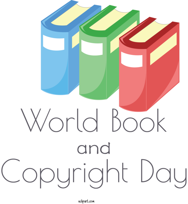 Free Holidays Logo Design Cartoon For World Book And Copyright Day Clipart Transparent Background