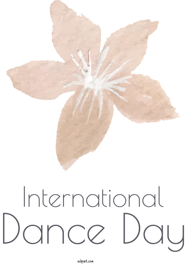 Free Holidays Petal Flower Paper For International Dance Day Clipart Transparent Background