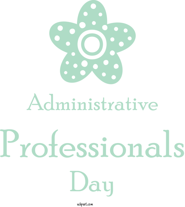 Free Holidays Design Logo Font For Admin Day Clipart Transparent Background