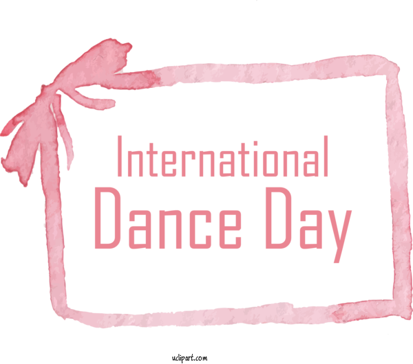 Free Holidays Long Buckby Design Line For International Dance Day Clipart Transparent Background