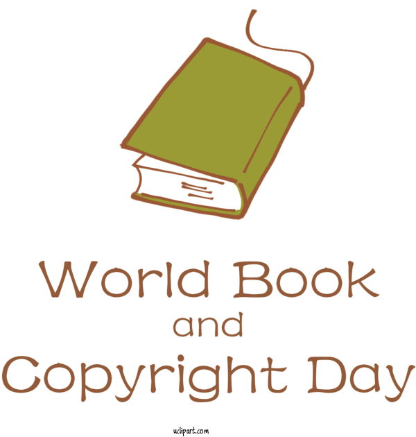Free Holidays Logo Line Meter For World Book And Copyright Day Clipart Transparent Background
