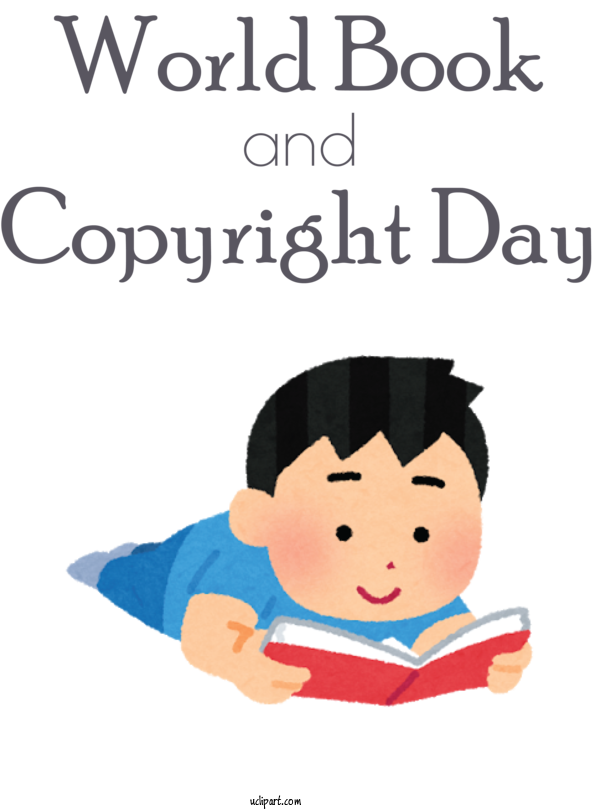 Free Holidays Cartoon Toddler M For World Book And Copyright Day Clipart Transparent Background