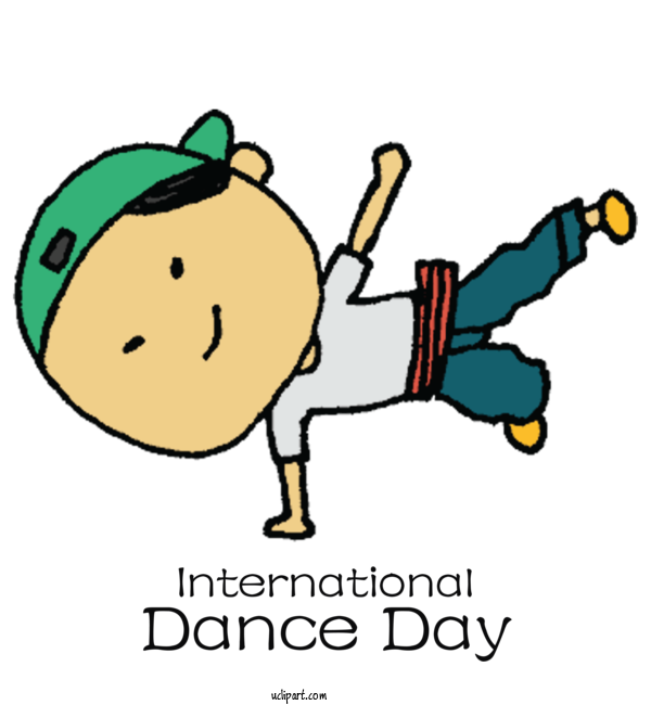 Free Holidays Cartoon Logo Meter For International Dance Day Clipart Transparent Background