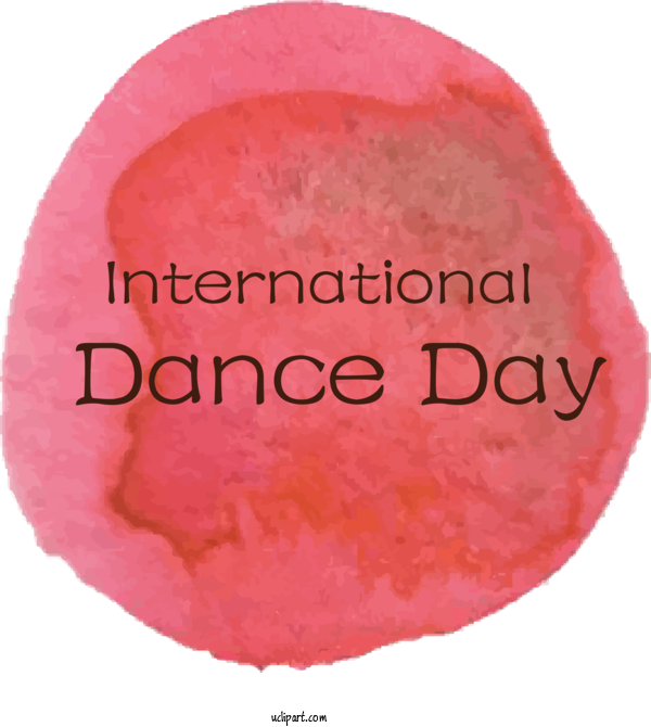 Free Holidays Circle Meter Font For International Dance Day Clipart Transparent Background
