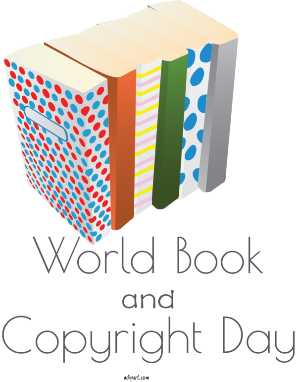 Free Holidays Logo Design Font For World Book And Copyright Day Clipart Transparent Background