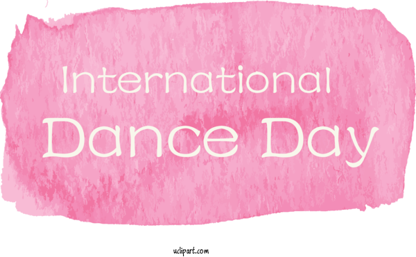 Free Holidays Meter Font Kala Ghoda For International Dance Day Clipart Transparent Background