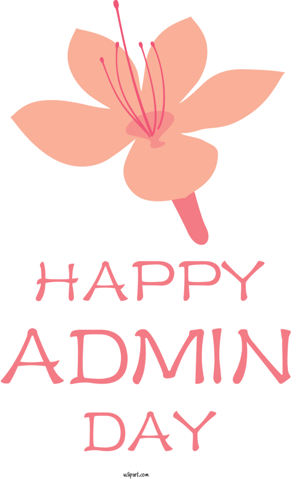 Free Holidays Floral Design Cut Flowers Design For Admin Day Clipart Transparent Background