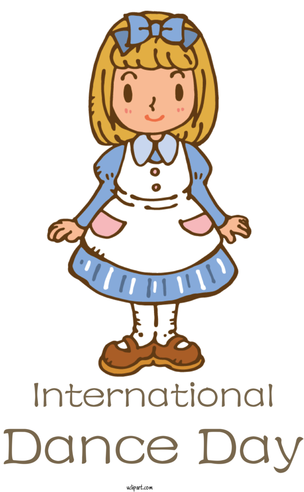 Free Holidays Cartoon Design Toddler M For International Dance Day Clipart Transparent Background