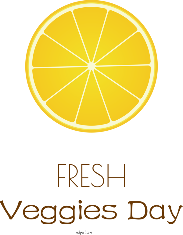 Free Holidays Logo Font Yellow For Fresh Veggies Day Clipart Transparent Background