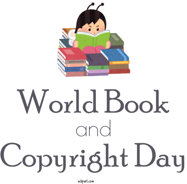 Free Holidays Logo Design Meter For World Book And Copyright Day Clipart Transparent Background
