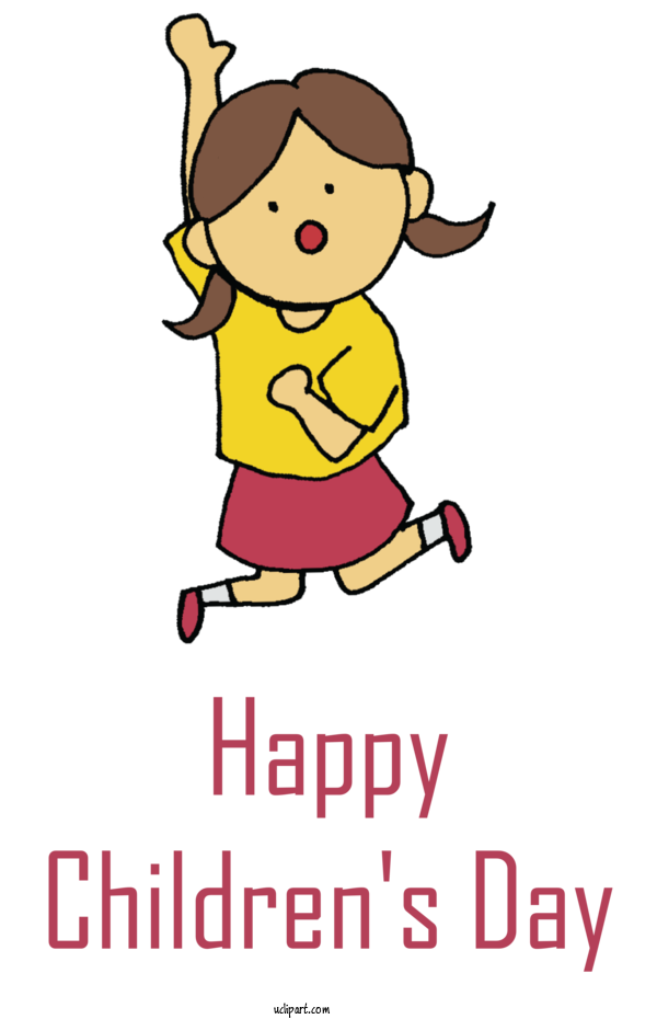 Free Holidays	 Cartoon Humour Character For Children's Day Clipart Transparent Background