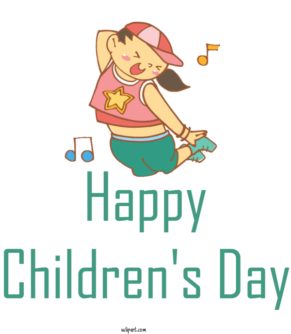 Free Holidays	 Long Buckby Logo Cartoon For Children's Day Clipart Transparent Background