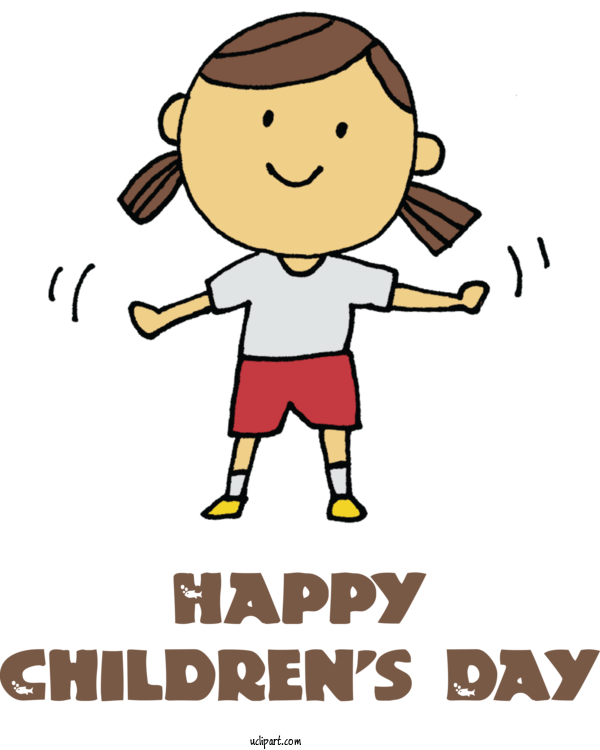 Free Holidays	 Cartoon Logo For Children's Day Clipart Transparent Background