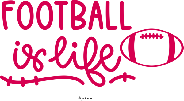 Free Sports Logo Calligraphy Design For Football Clipart Transparent Background