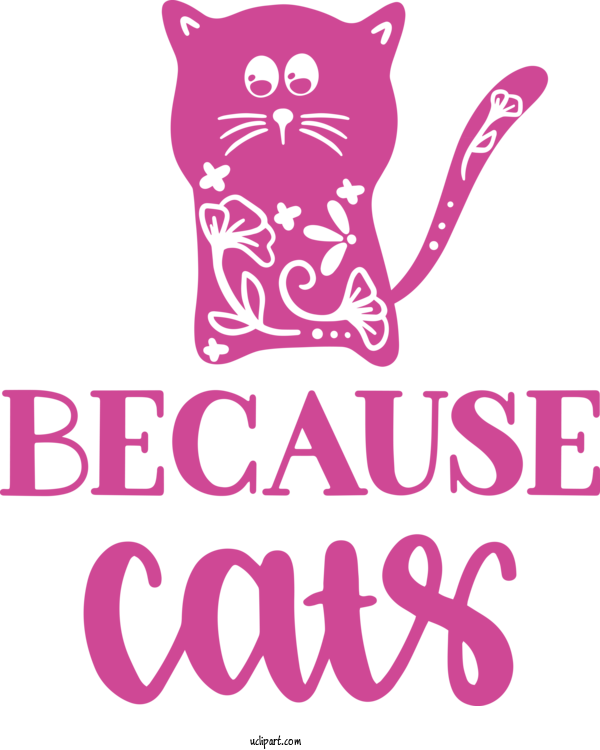 Free Animals Cat Design Logo For Cat Clipart Transparent Background