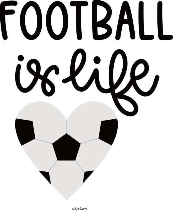 Free Sports Black And White Logo Design For Football Clipart Transparent Background