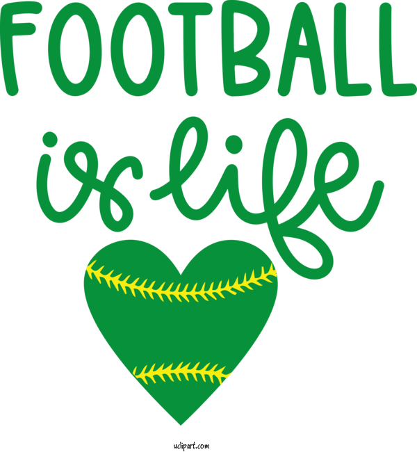 Free Sports Logo Leaf Green For Football Clipart Transparent Background
