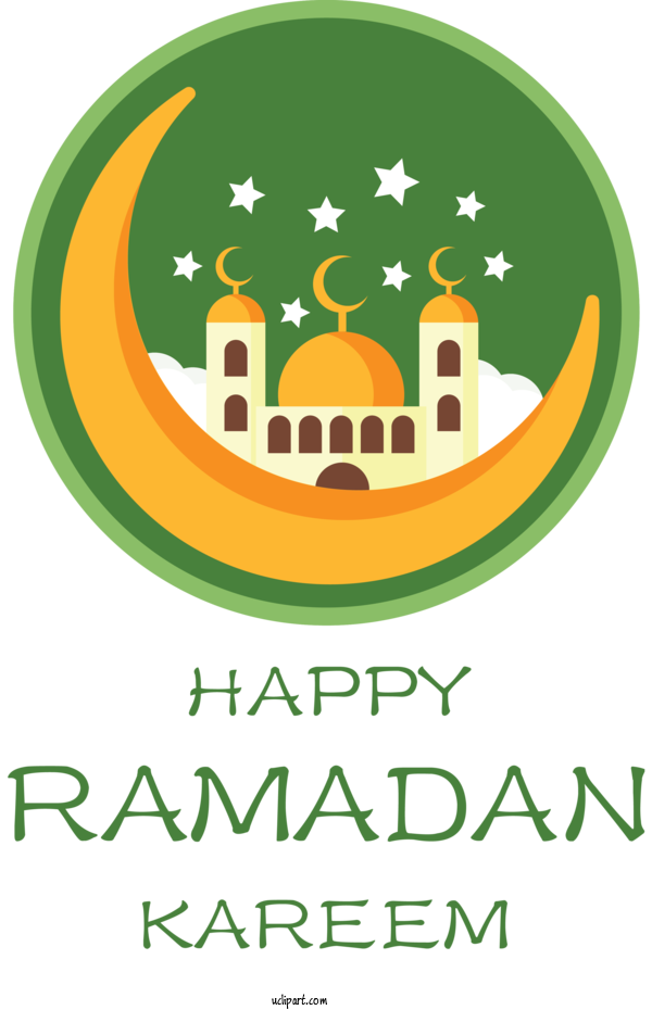 Free Holidays Logo Green Line For Ramadan Clipart Transparent Background