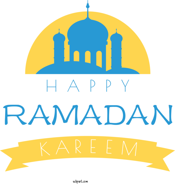 Free Holidays Logo Yellow Line For Ramadan Clipart Transparent Background