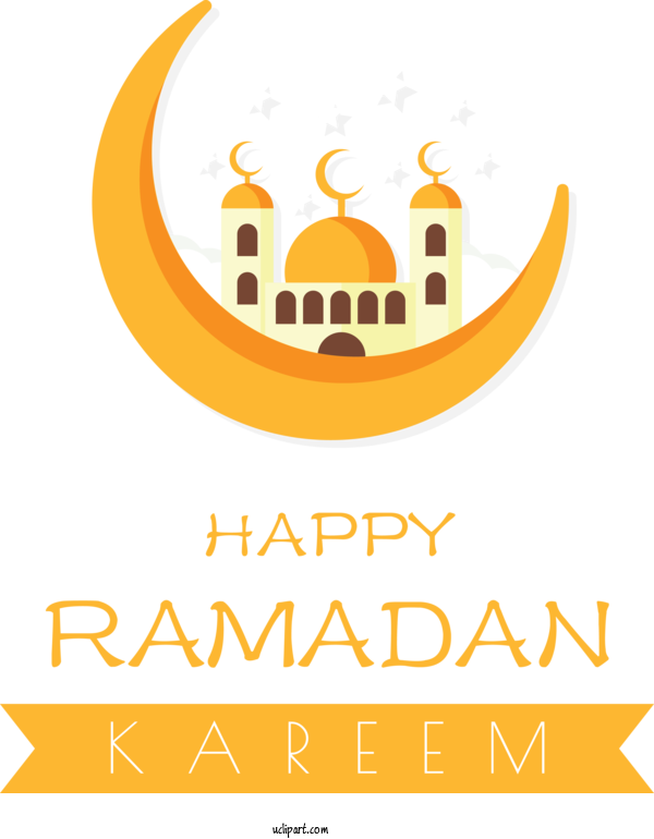 Free Holidays Logo Yellow Icon For Ramadan Clipart Transparent Background