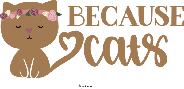 Free Animals Cat Logo Cartoon For Cat Clipart Transparent Background