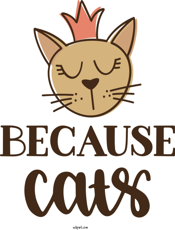 Free Animals Cat Whiskers Logo For Cat Clipart Transparent Background