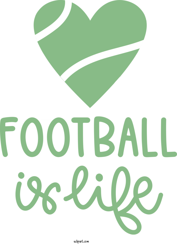 Free Sports Logo Green Leaf For Football Clipart Transparent Background