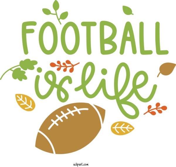 Free Sports Logo Leaf Commodity For Football Clipart Transparent Background