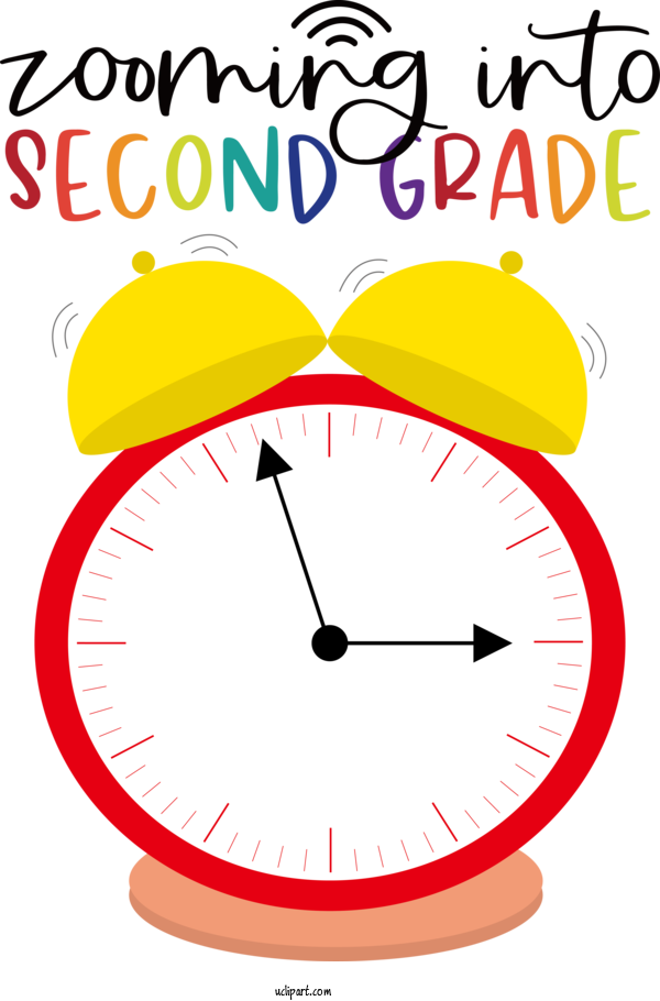 Free School Alarm Clock Clock Yellow M For Back To School Clipart Transparent Background
