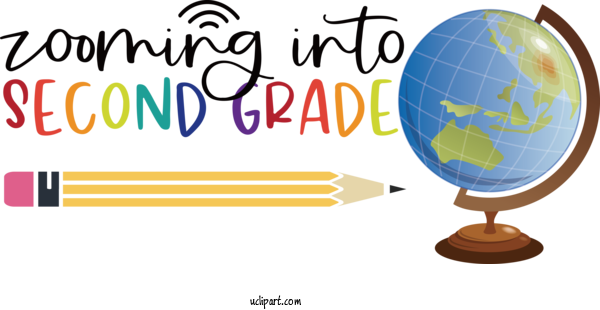 Free School Globe Line Meter For Back To School Clipart Transparent Background