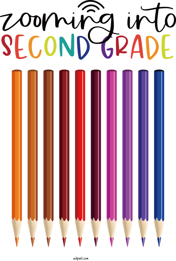 Free School Pencil School Office Supplies For Back To School Clipart Transparent Background