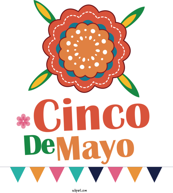 Free Holidays Design Flower Petal For Cinco De Mayo Clipart Transparent Background