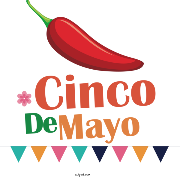 Free Holidays Natural Food Logo Vegetable For Cinco De Mayo Clipart Transparent Background