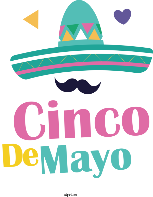 Free Holidays Logo Design Eyewear For Cinco De Mayo Clipart Transparent Background