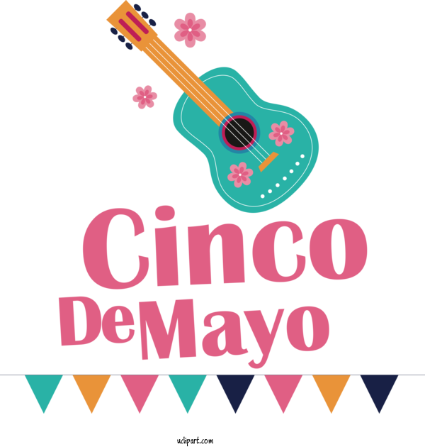 Free Holidays Guitar Accessory Logo Guitar For Cinco De Mayo Clipart Transparent Background