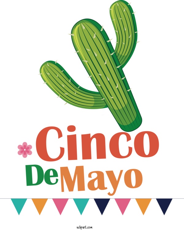 Free Holidays Plant Stem Flower Logo For Cinco De Mayo Clipart Transparent Background