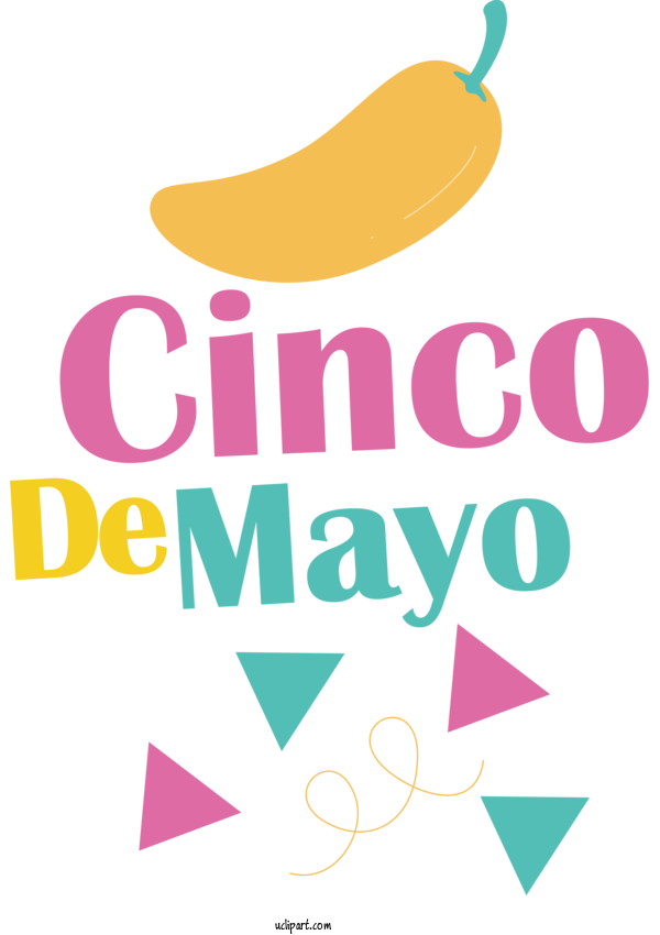 Free Holidays Logo Design Line For Cinco De Mayo Clipart Transparent Background